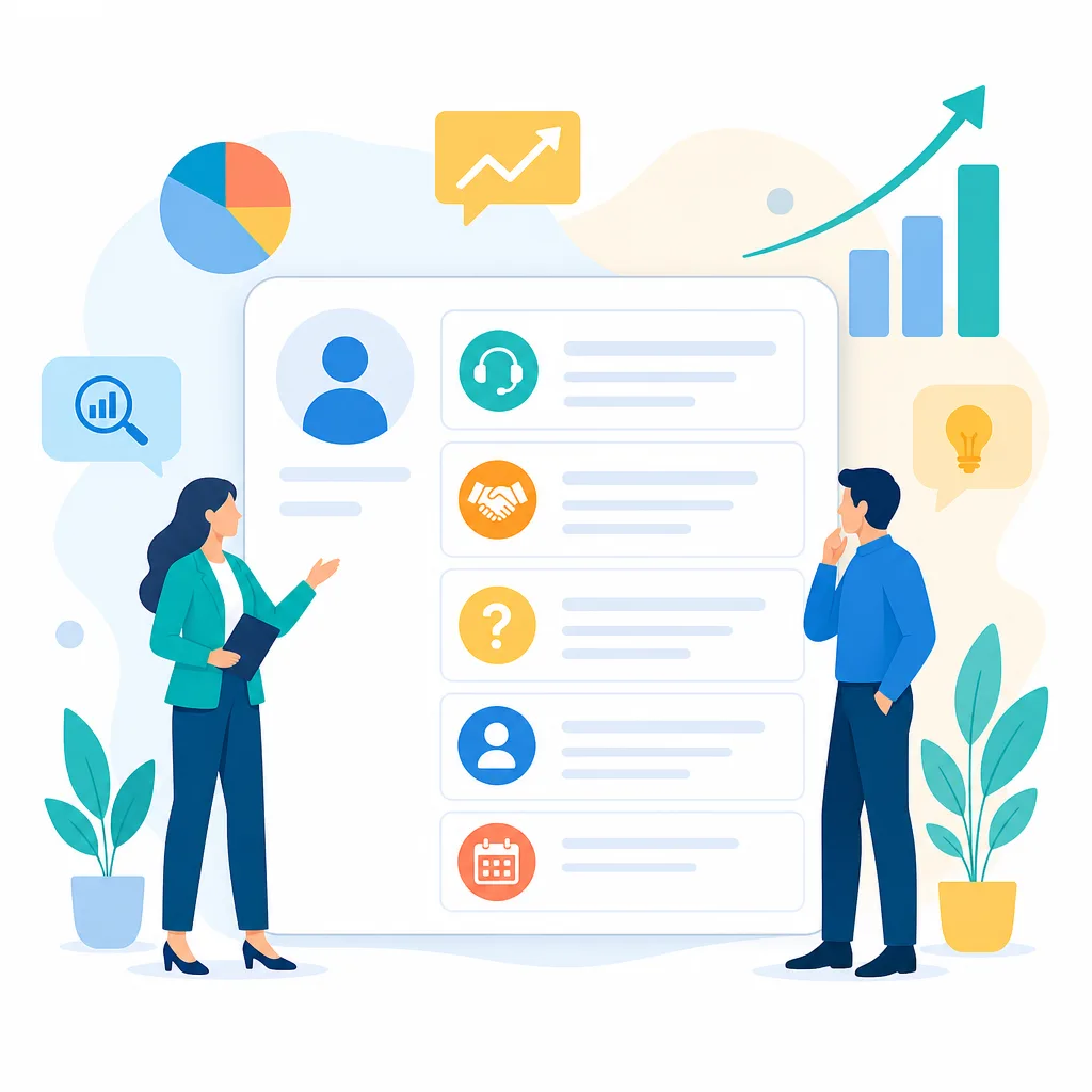 Пример резюме разговора с договорённостями и следующим шагом в CRM