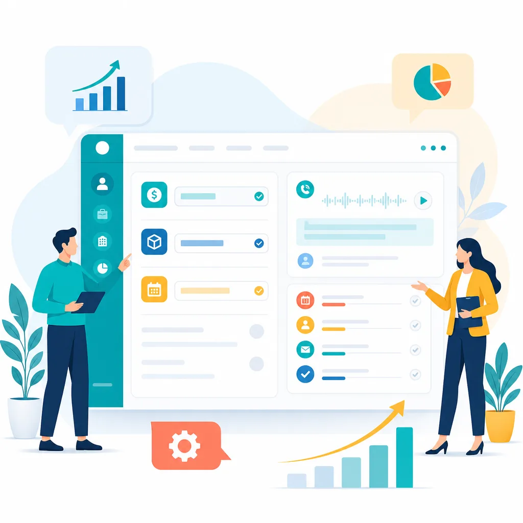 Автозаполнение полей и резюме звонка в CRM