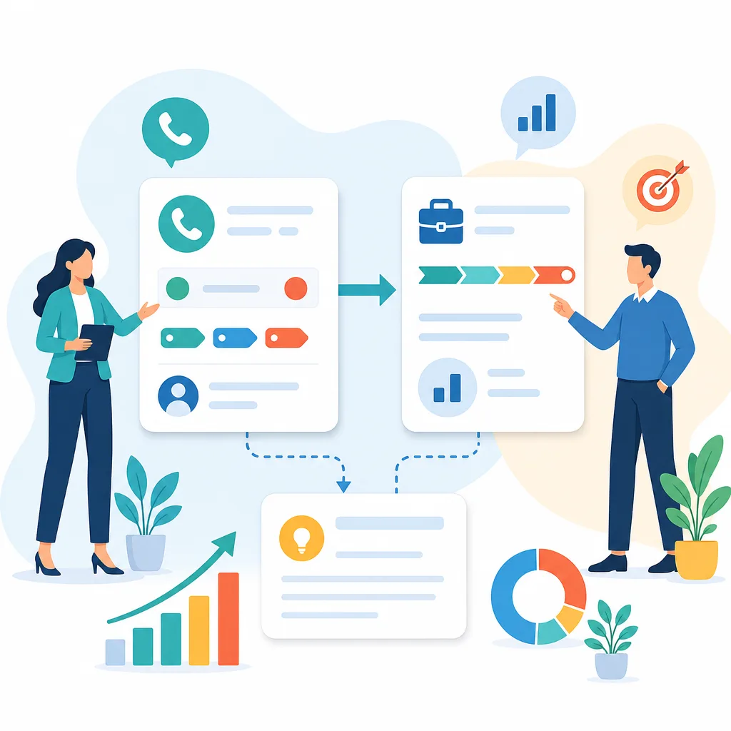 Схема связки звонка, сделки и причины изменения статуса в CRM Схема связки звонка, сделки и причины изменения статуса в CRM